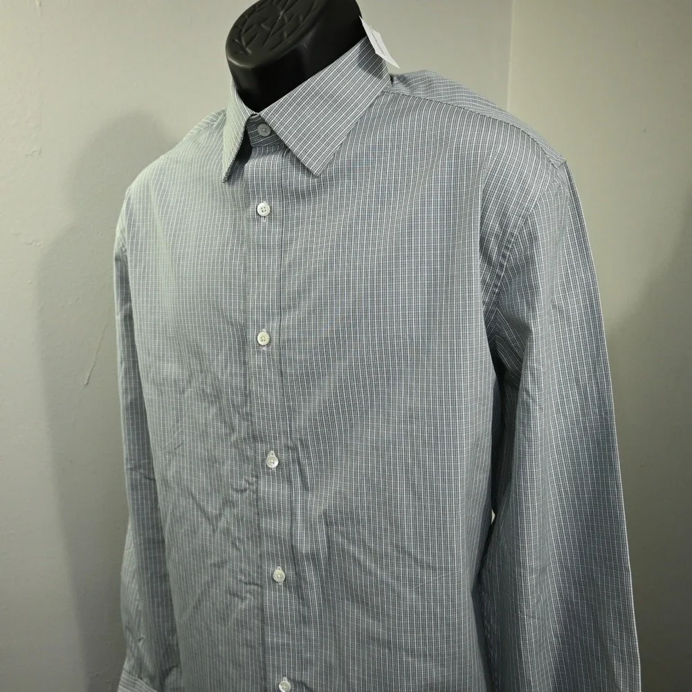Banana Republic Button Down‎ Men XL NEW Tailored Slim Fit Plaid Long Sleeve